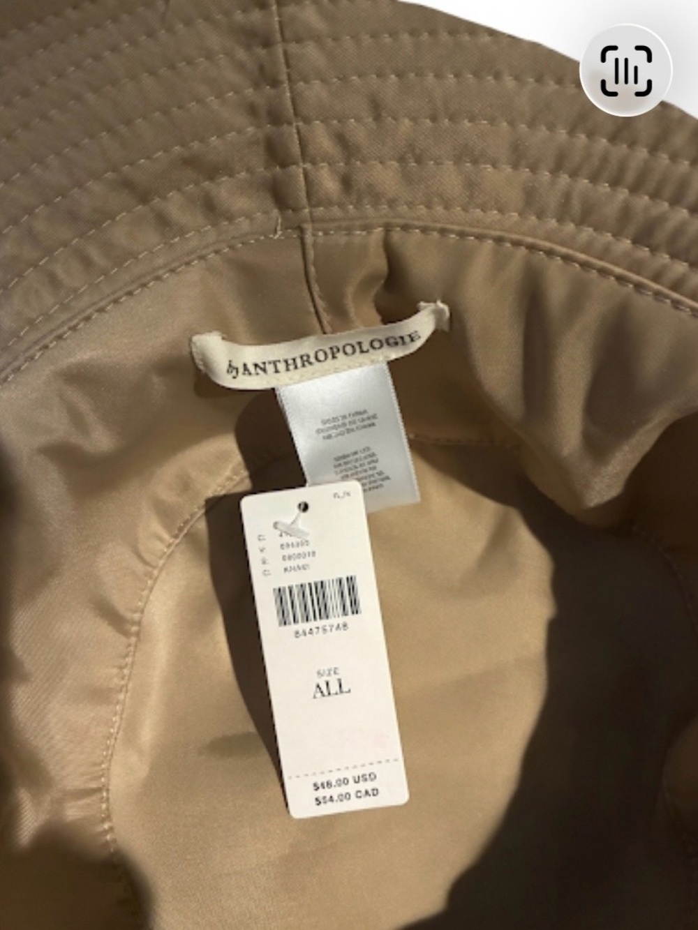 Anthropologie Nylon Sport Bucket Hat NWT’S - Picture 4 of 5
